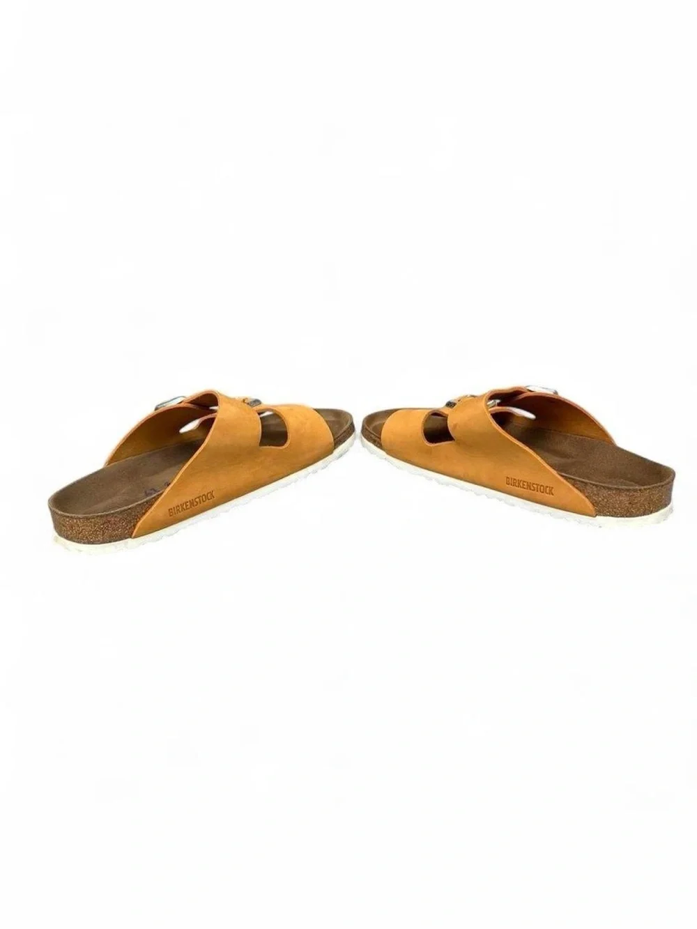 Birkenstock Arizona Soft Footbed Apricot Nubuck Sandals EU 41 Women's 10 Men's 8